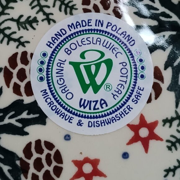 Polish Pottery, Boleslawiec spoon rest, Christmas pattern - new - Picture 5 of 13